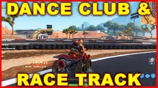 Fortnite Race Track Videos Infinitube - fortnite dance club racetrack location search chests ammo overtime challenge