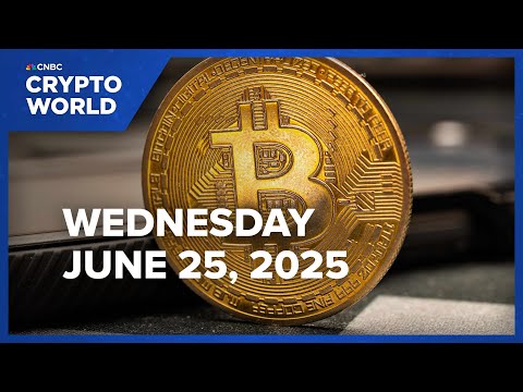 YouTube video thumbnail: Bitcoin Climbs as Fed Chair Powell Tells Senate Stablecoin Industry has Matured