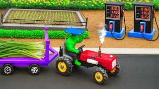 Rescues tractor run out of gas