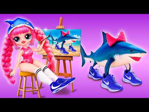 ITALIAN BRAINROT GROWING UP! TRALALERO TRALALA STORY! DIYs for Dolls LOL OMG