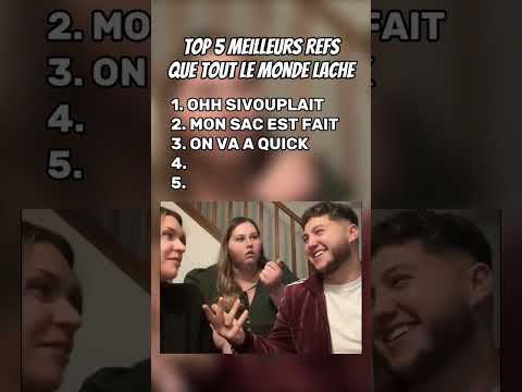 Top 5 des refs les plus utilisées en ce moments 🤣 #top5 #refs #drole