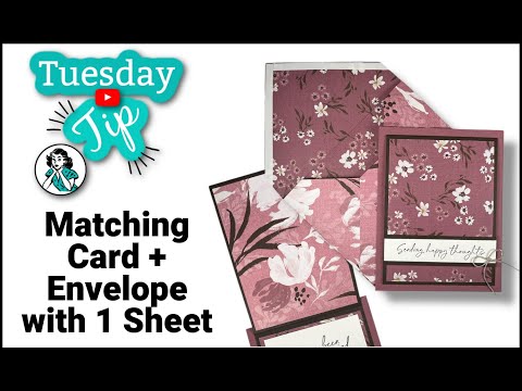 DIY Card and Matching Envelope: One Sheet Wonder Design