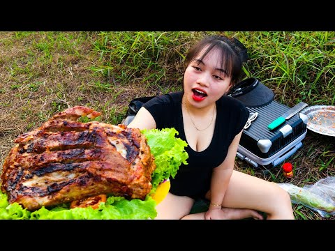 The Girl Returned To Her Hometown, Packed Her Suitcase And Went Alone To Cook Delicious Grilled Ribs