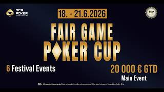 FairGame Poker Cup | Jagdfieber | Live aus dem GCA Pokerfloor| !Paul Panther