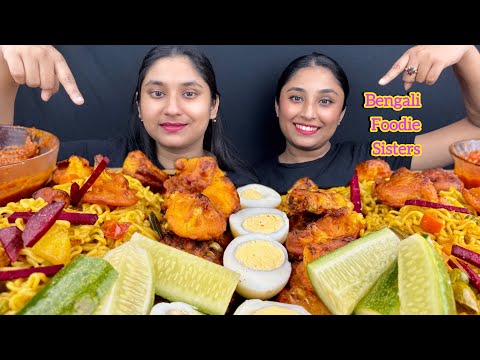 Eating Spicy 🌶️ Veg Masala Maggi with lots of Pakoda and Boiled Egg Challenge|Food Challenge