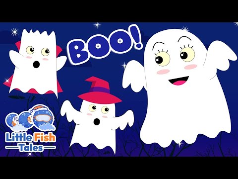 5 Little ghost | Paanch Chhote Bhoot | Hindi Rhymes | Little Fish Tales Hindi | #hindi | lia cha cha