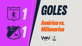 América vs. Millonarios (goles) | Liga Femenina BetPlay Dimayor 2025 | Cuadrangulares Fecha 6