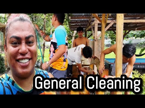 General cleaning dahil malapit na ang Fiesta.