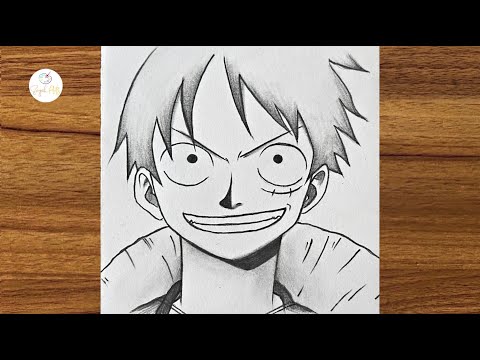 How to draw Monkey D. Luffy || Anime drawing tips for beginners || Easy drawing ideas for beginners