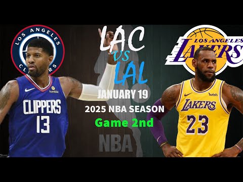 Los Angeles Lakers vs Los Angeles Clippers 2nd QTR Game Highlights | NBA Season Jan 19, 2025