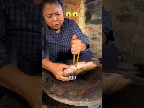 Chinese people make powder of fish bones and drink it. || #shortsvideo