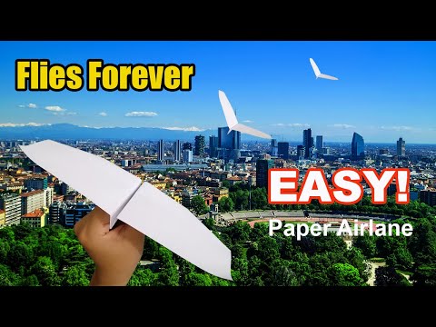 How To Make A Paper Airplane That Flies Like Bird | Easy paper airplane