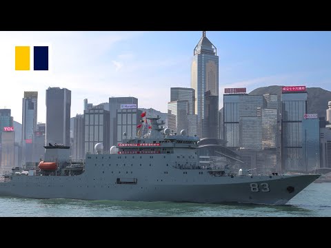 YouTube video thumbnail: PLA Vessels Welcome Thousands Aboard in Hong Kong