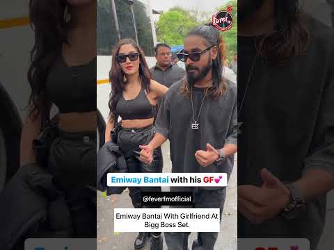 Emiway Bantai With Girlfriend At Bigg Boss Set.