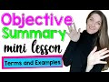 Crafting Objective Summaries Effectively