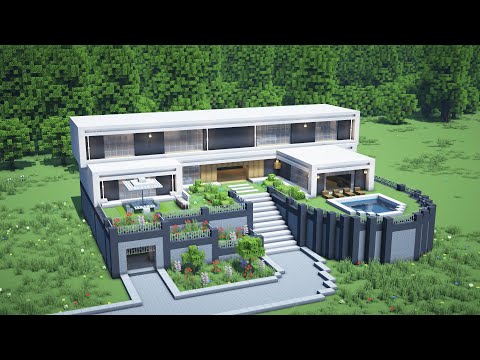 [Minecraft Build Tutorial] Modern House (5)