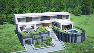 [Minecraft Build Tutorial] Modern House (5)