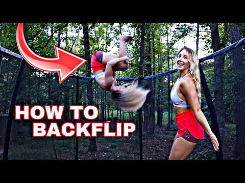 HOW TO DO A BACKFLIP ON THE TRAMPOLINE!