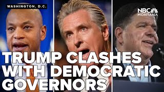 Trump clashes with Democratic governors over crime strategy