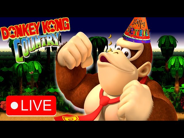 Donkey Kong Country Gameplay (Birthday Stream)