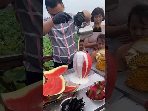 Watermelon ๐๐๐sa ice cream๐จ๐ฆ๐ฆ๐ง๐ง #streetfood #amazingfacts #story #talent