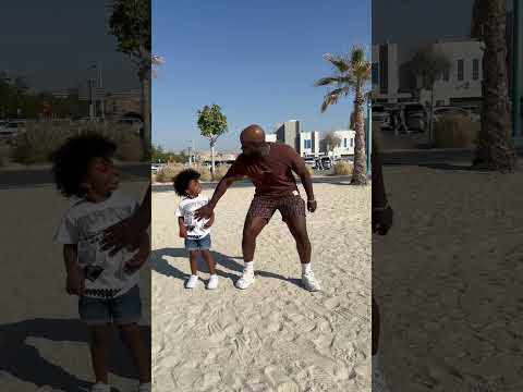 Dad Teaches Son How To Cross The Sand #shorts