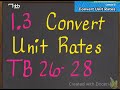 Unit Rate Conversion Concepts