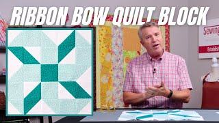 How to Sew the "Ribbon Bow" Quilt Block | Beginner-Friendly Patchwork Tutorial