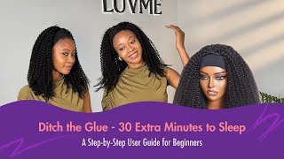 Step-by-Step User Guide for Beginners💜Watch me slay this easy wig install in minutes! ⏰ #luvmehair
