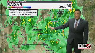 YouTube video thumbnail: Storm Brings Flooding Threats, Emergencies Across New Mexico