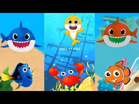 Dolphin show and Baby Shark Dance at Ocean with Animals Sea | Nursery rhymes kids song toddlers