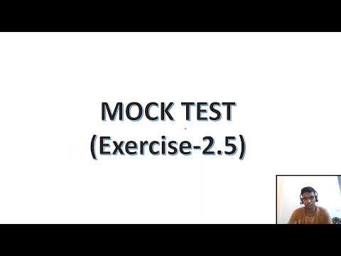 Mock Test (Practice Test) Exercise 2.5 Linear Equation...