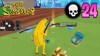 24 Elimination Solo Vs Squads Win "Fortnite Simpsons" Gameplay Full Game