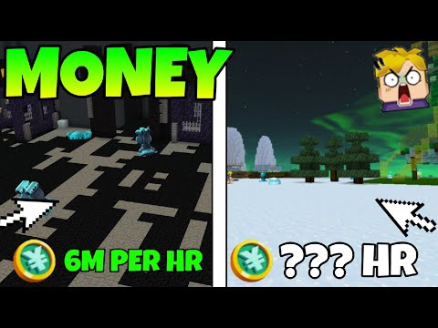 Event Map Vs Mining Area Money Grinding in SkyBlock Blockman go