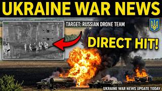 Direct Hit! Ukrainian Fighters Take Out Russian Drone Team - Ukraine War News Update Today