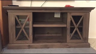 Home Depot Cottage Grove TV stand Step-by-Step assembly.
