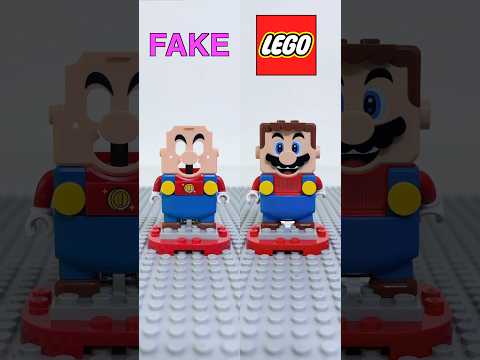FAKE vs Original LEGO Mario Figure | #supermario #mario #legomario #fakelego #lego