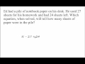 Word Problems Involving Addition and Subtraction