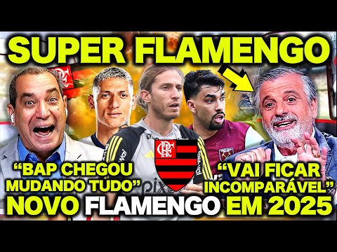 BAP TOMA POSSE da PRESIDÊNCIA do FLAMENGO e PROMETE MONTAR UM SUPER TIME PARA 2025! F.LUIS VAI FICAR