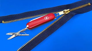 Tailors Don't Want You To Know This Method! Fix Broken Zipper in 2 Minutes