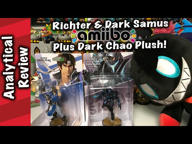 Dark Samus and Richter Amiibo & Dark Chao Plush!