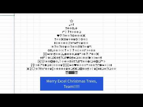 2024 Christmas Tree with Excel Formula