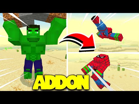 SAIU!!! ADDON INCRÍVEL DE HERÓIS PARA MINECRAFT PE 1.21! (MINECRAFT BEDROCK)