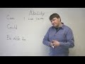 Expressing Ability in English