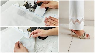 बनाने में आसान और देखने में सबसे Stylish है ये Palazzo Pant डिज़ाइन| Palazzo Pant Design with Cutwork