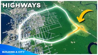 Finishing the first Highway Loop - Building A City #145 [Minecraft Timelapse]
