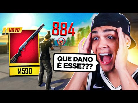 FREITAS TESTOU A NOVA ARMA MAIS ROUBADA DO FREE FIRE E SE IMPRESSIONOU!!!