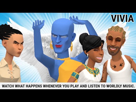 SEE WHAT HAPPENS WHENEVER YOU PLAY AND LISTEN TO WORLDLY MUSIC. CHRISTIAN ANIMATION