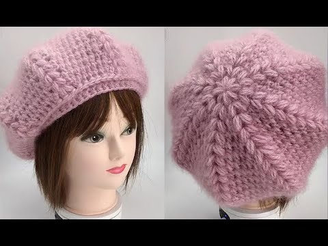 Crochet Hat Tutorial For Crochet Beginner.Easy to crochet hat tutorial.