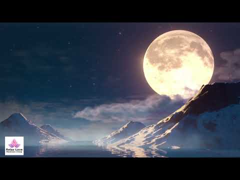 11-Hours Relaxing Nature Sounds and Music for Serenity. Moonlit Mountain River Best Relaxing Music!